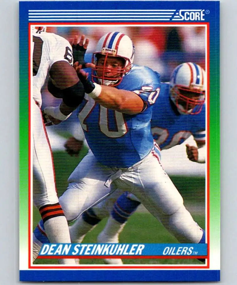 1990 Score #387 Dean Steinkuhler NM-MT Houston Oilers Football Card