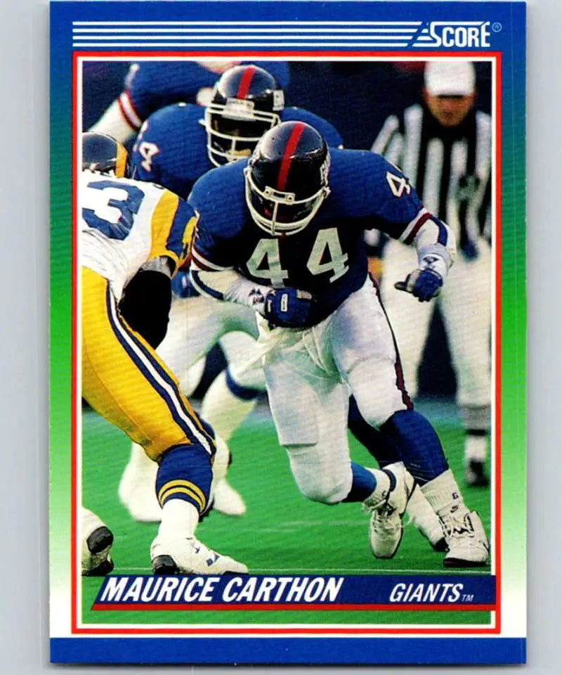 1990 Score #388 Maurice Carthon NM-MT New York Giants Football Card - Football Card Single