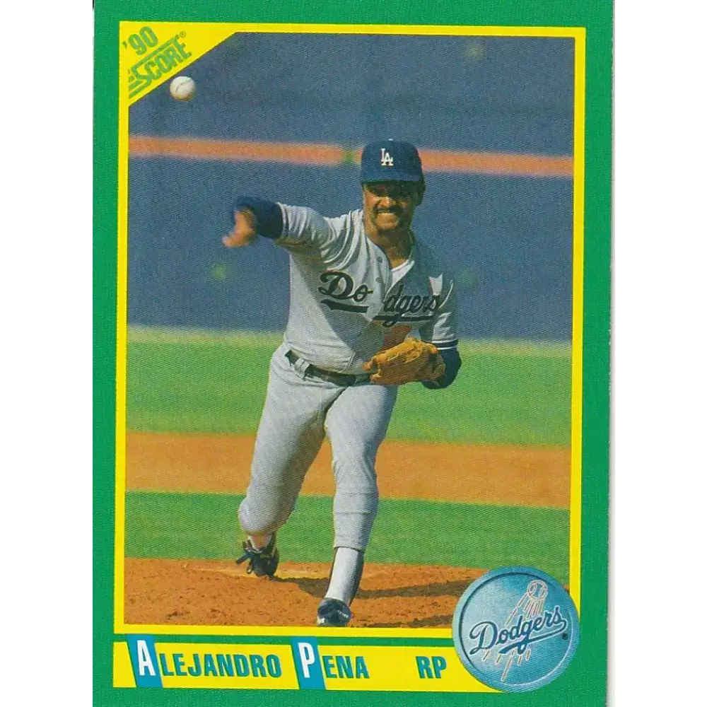 1990 Score #39 Alejandro Pena NM-MT Los Angeles Dodgers Baseball Card - Baseball Card Single