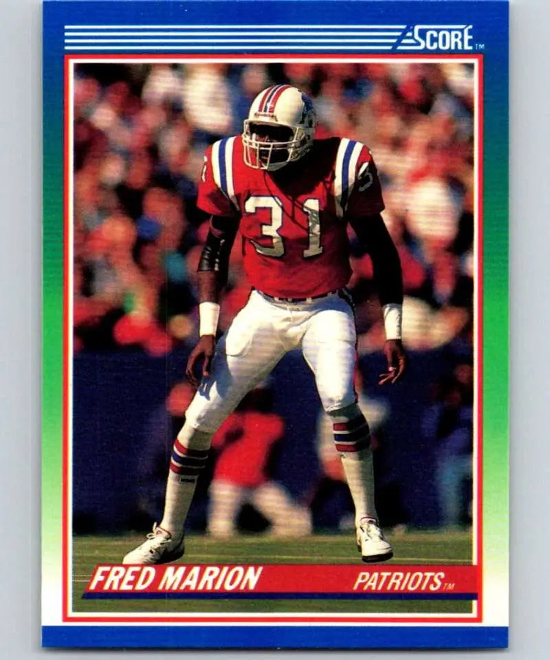 1990 Score #39 Fred Marion NM-MT New England Patriots Football Card - Football Card Single