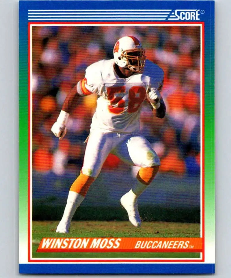 1990 Score #390 Winston Moss NM-MT RC Rookie Tampa Bay Buccaneers Football Card