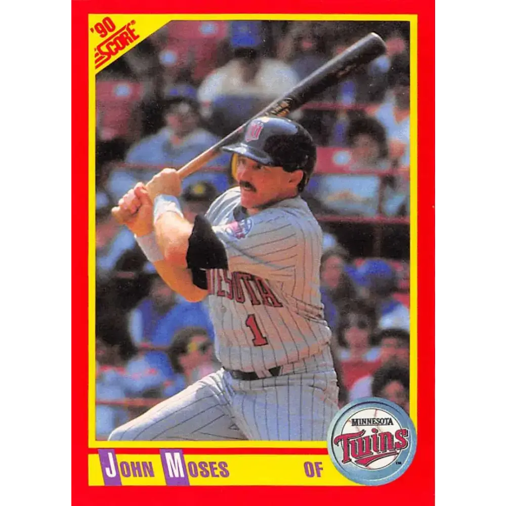 1990 Score #391 John Moses NM-MT Minnesota Twins Baseball Card - Baseball Card Single