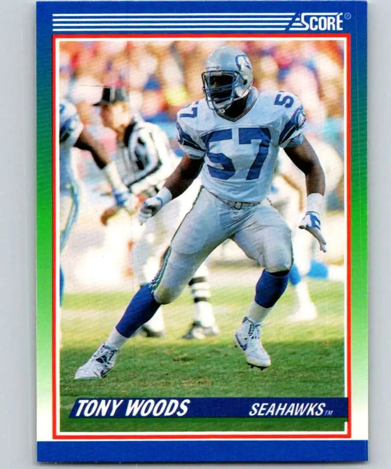 1990 Score #391 Tony Woods NM-MT Seattle Seahawks Football Card - Football Card Single
