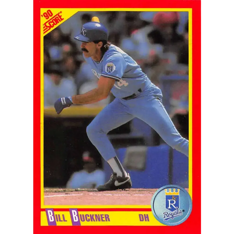 1990 Score #396 Bill Buckner NM-MT Kansas City Royals Baseball Card - Baseball Card Single