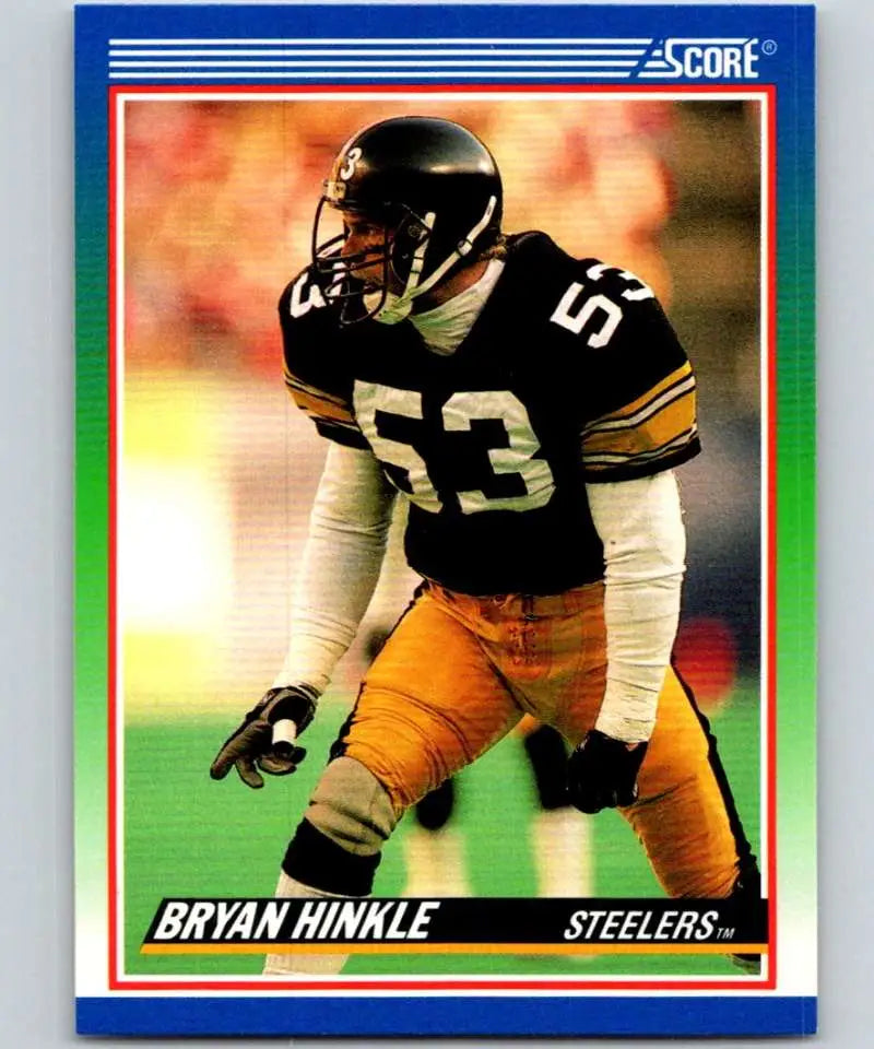 1990 Score #396 Bryan Hinkle NM-MT Pittsburgh Steelers Football Card - Football Card Single