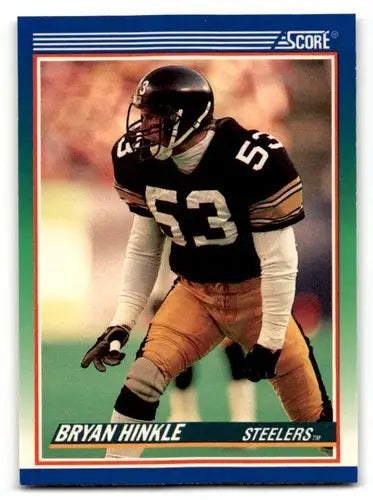 Original gloss football trading card featuring Bryan Hinkle Pittsburgh Steelers player