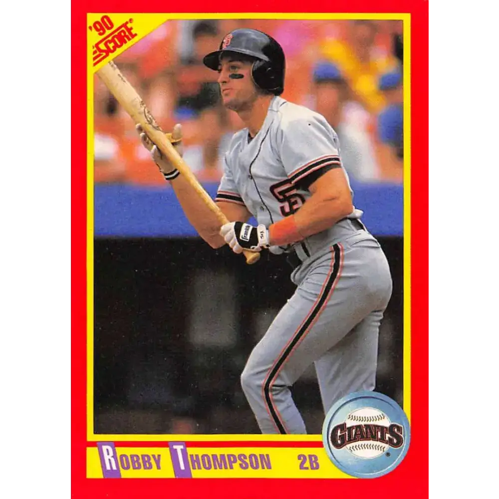 1990 Score #397 Robby Thompson NM-MT San Francisco Giants Baseball Card - Baseball Card Single