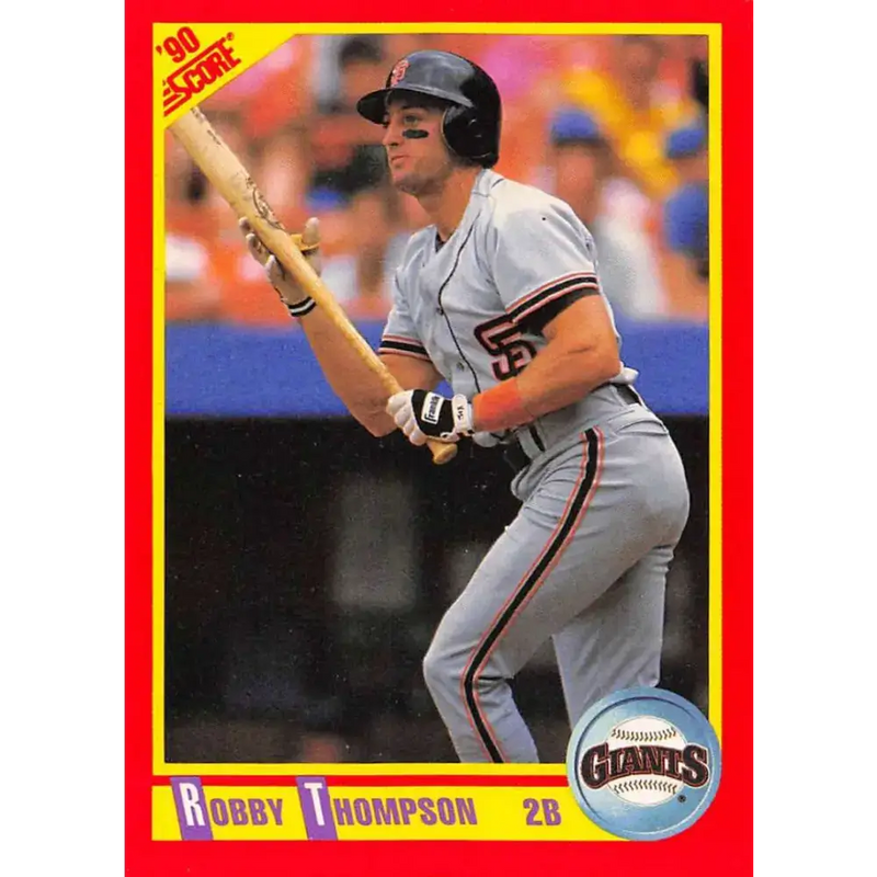 1990 Score #397 Robby Thompson NM-MT San Francisco Giants Baseball Card - Baseball Card Single