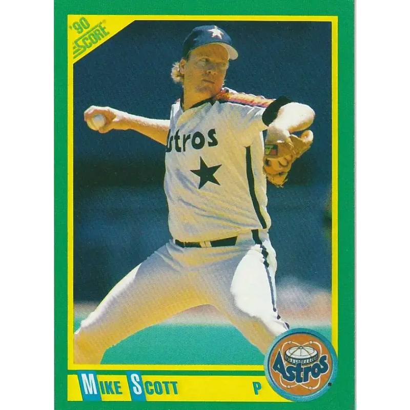 1990 Score #40 Mike Scott NM-MT Houston Astros Baseball Card - Baseball Card Single