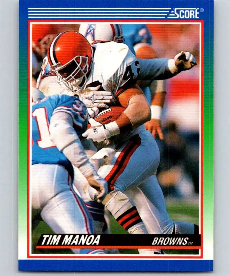 1990 Score #403 Tim Manoa NM-MT RC Rookie Cleveland Browns Football Card - Football Card Single