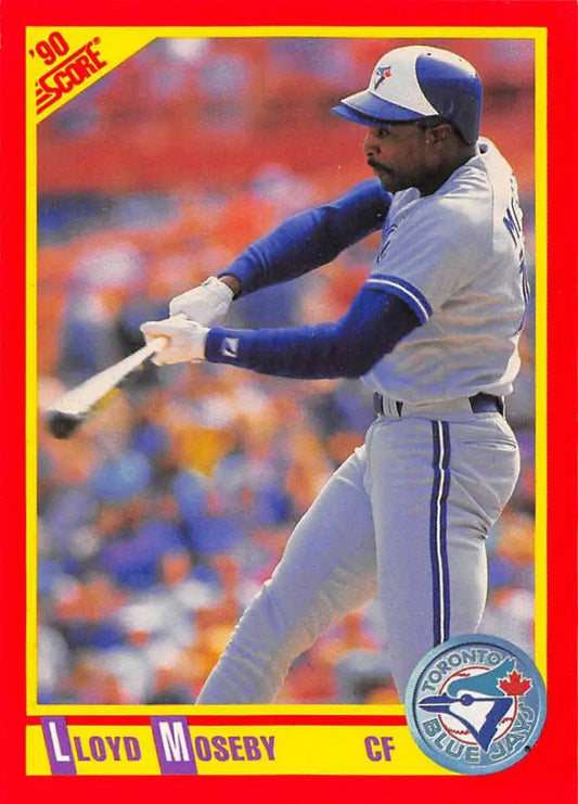 1990 Score #404 Lloyd Moseby EX Excellent Toronto Blue Jays Baseball Card