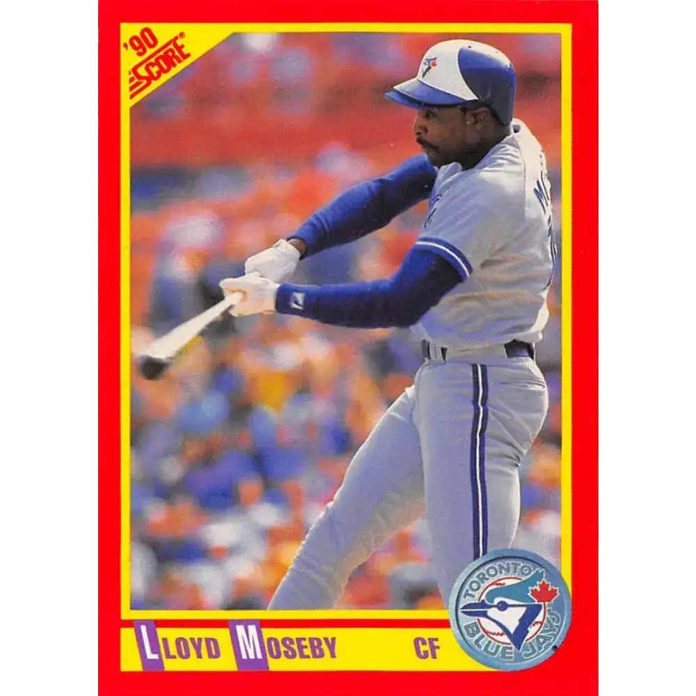 1990 Score #404 Lloyd Moseby NM-MT Toronto Blue Jays Baseball Card - Baseball Card Single