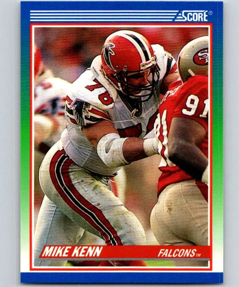 1990 Score #406 Mike Kenn NM-MT Atlanta Falcons Football Card