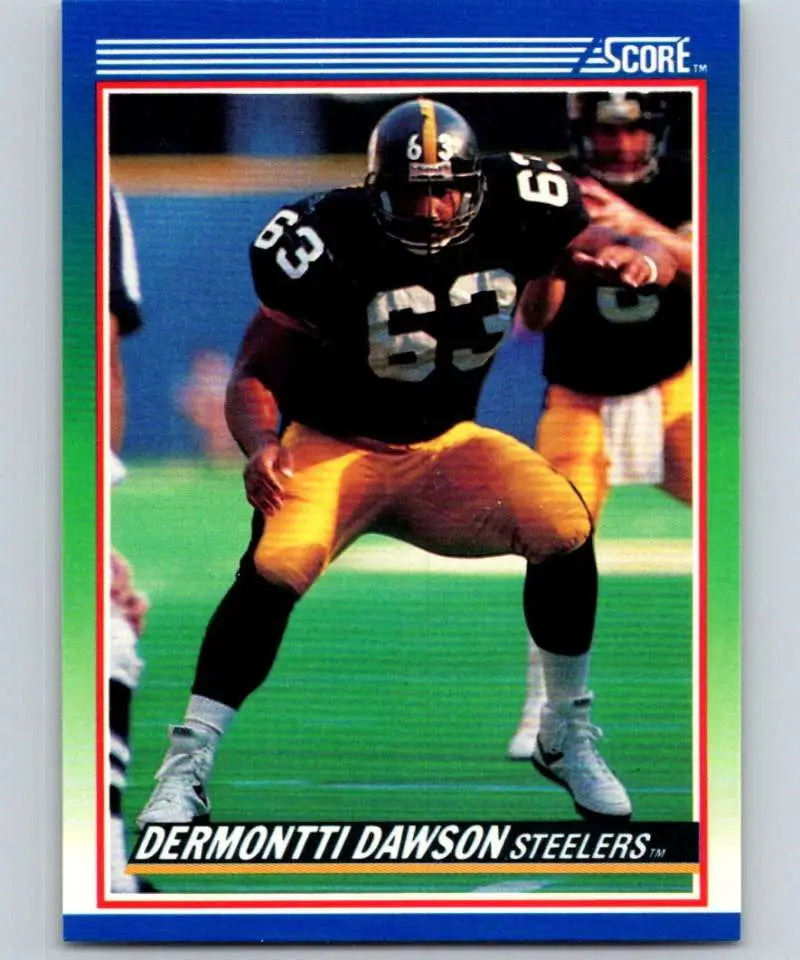 1990 Score #41 Dermontti Dawson NM-MT Pittsburgh Steelers Football Card - Football Card Single