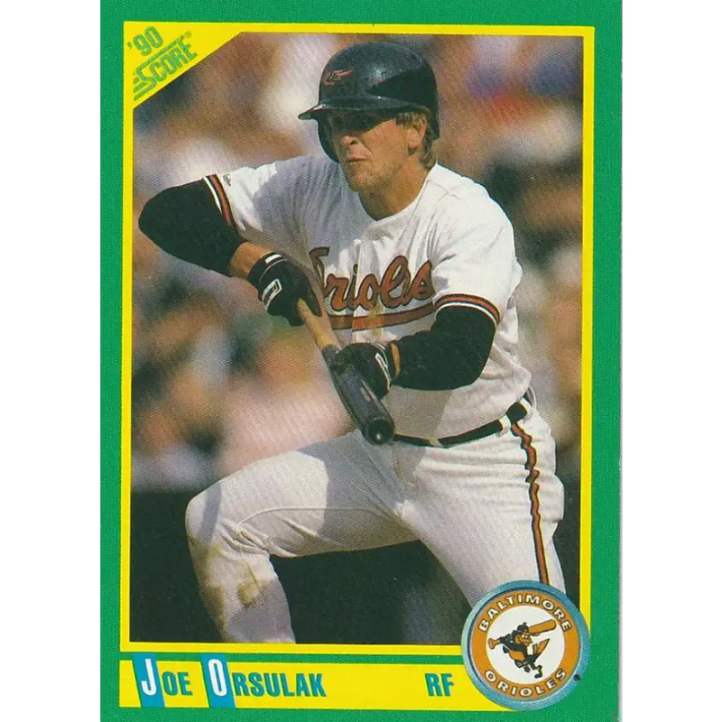 1990 Score #41 Joe Orsulak NM-MT Baltimore Orioles Baseball Card - Baseball Card Single