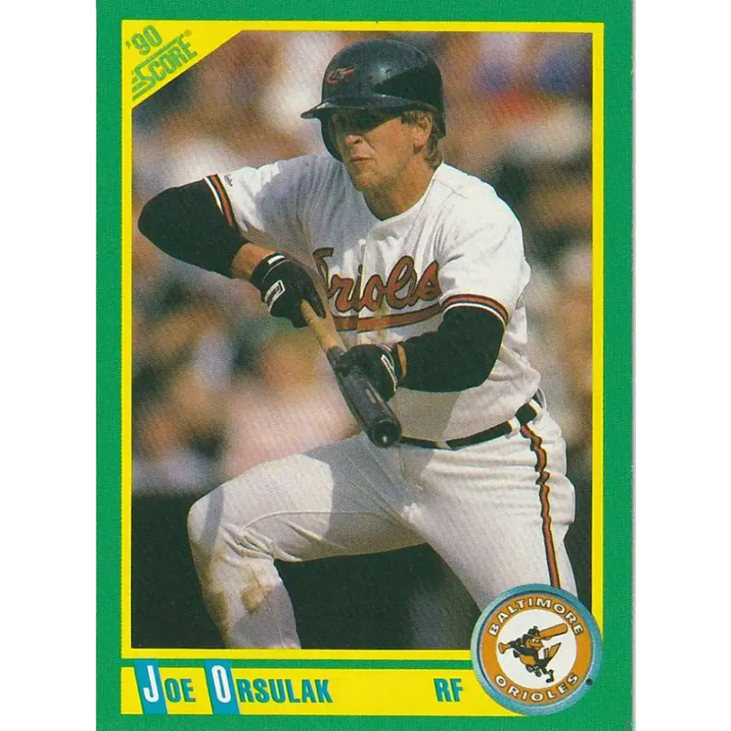 1990 Score #41 Joe Orsulak NM-MT Baltimore Orioles Baseball Card - Baseball Card Single