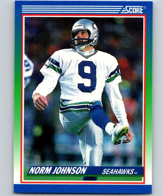 1990 Score #410 Norm Johnson NM-MT Seattle Seahawks Football Card