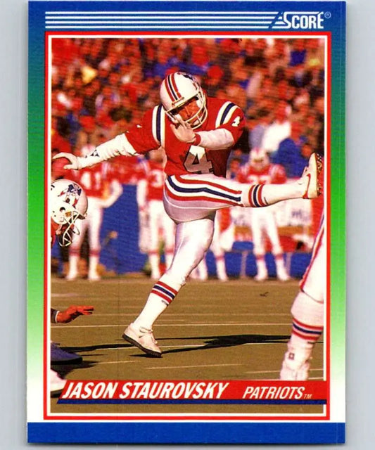 1990 Score #414 Jason Staurovsky NM-MT New England Patriots Football Card