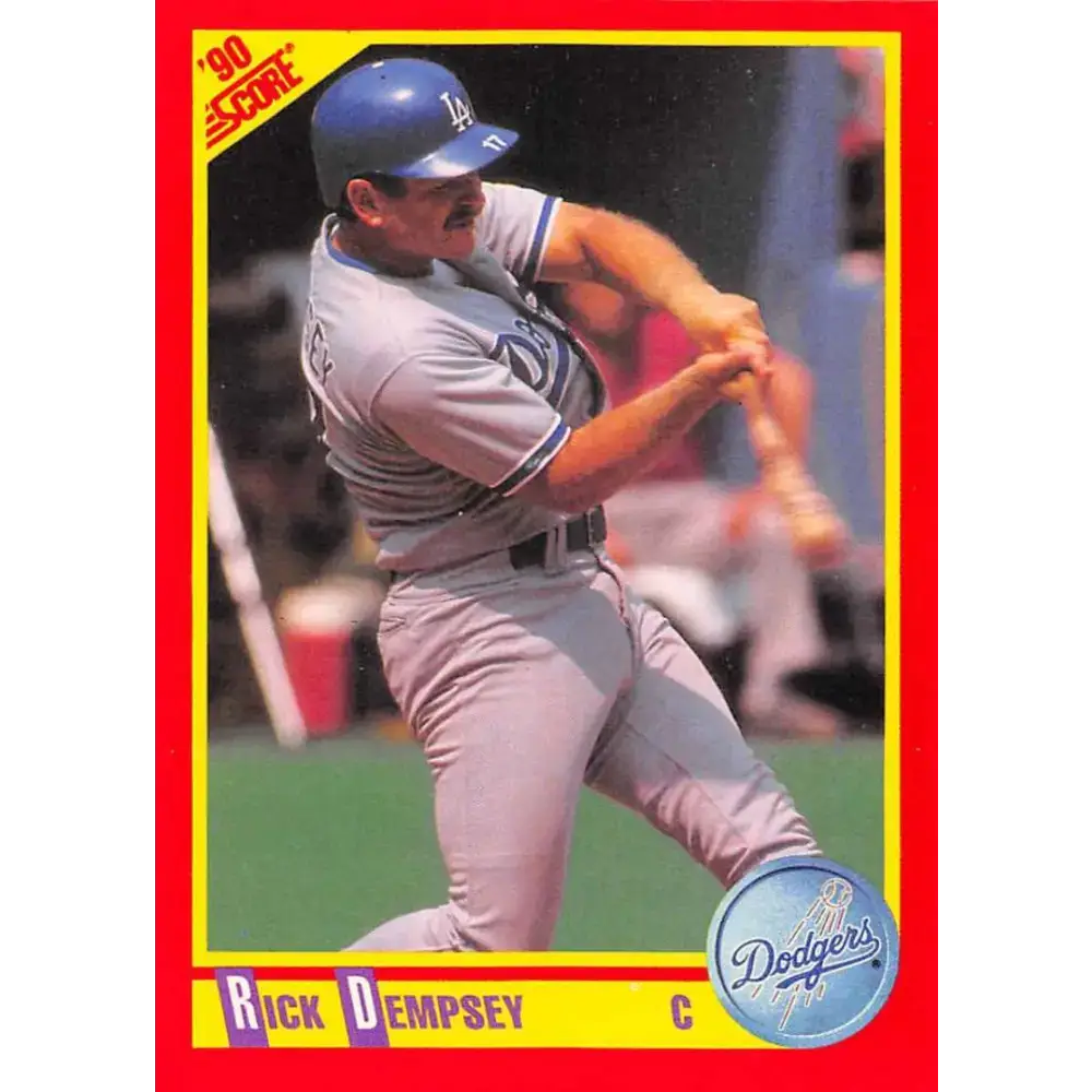 1990 Score #414 Rick Dempsey NM-MT Los Angeles Dodgers Baseball Card - Baseball Card Single