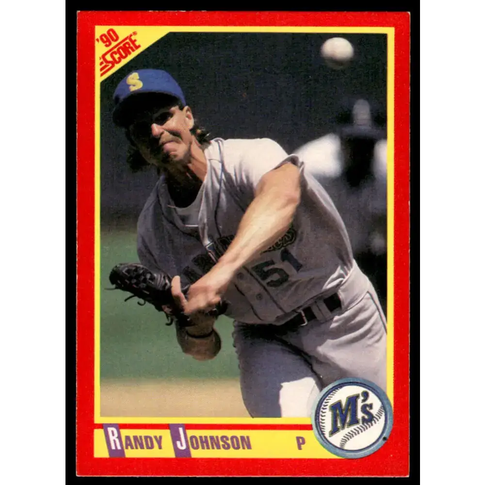 1990 Score #415 Randy Johnson EX/NM Seattle Mariners Baseball Card - Baseball Card Single