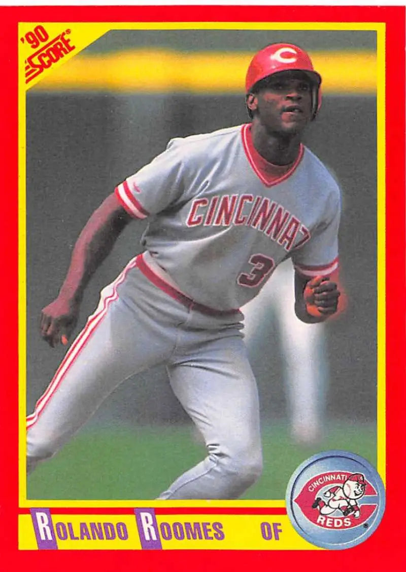 1990 Score #417 Rolando Roomes EX Excellent Cincinnati Reds Baseball Card - Baseball Card Single