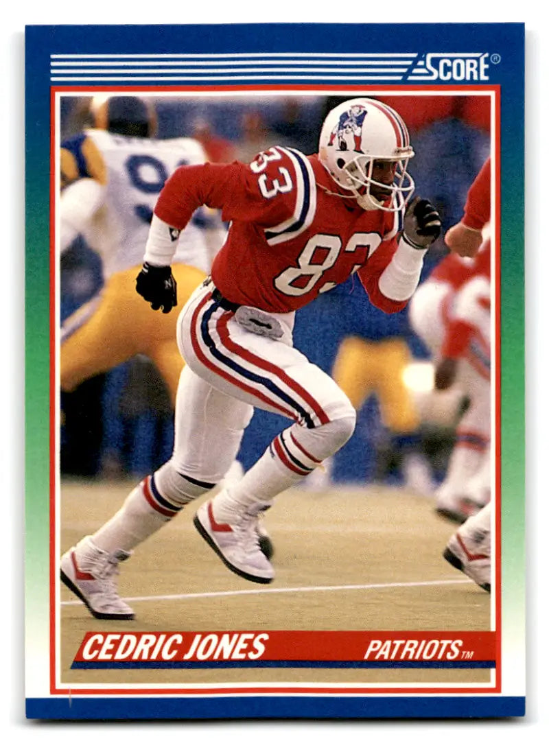 1990 Score #418 Cedric Jones NM-MT RC Rookie New England Patriots Football Card - Football Card Single