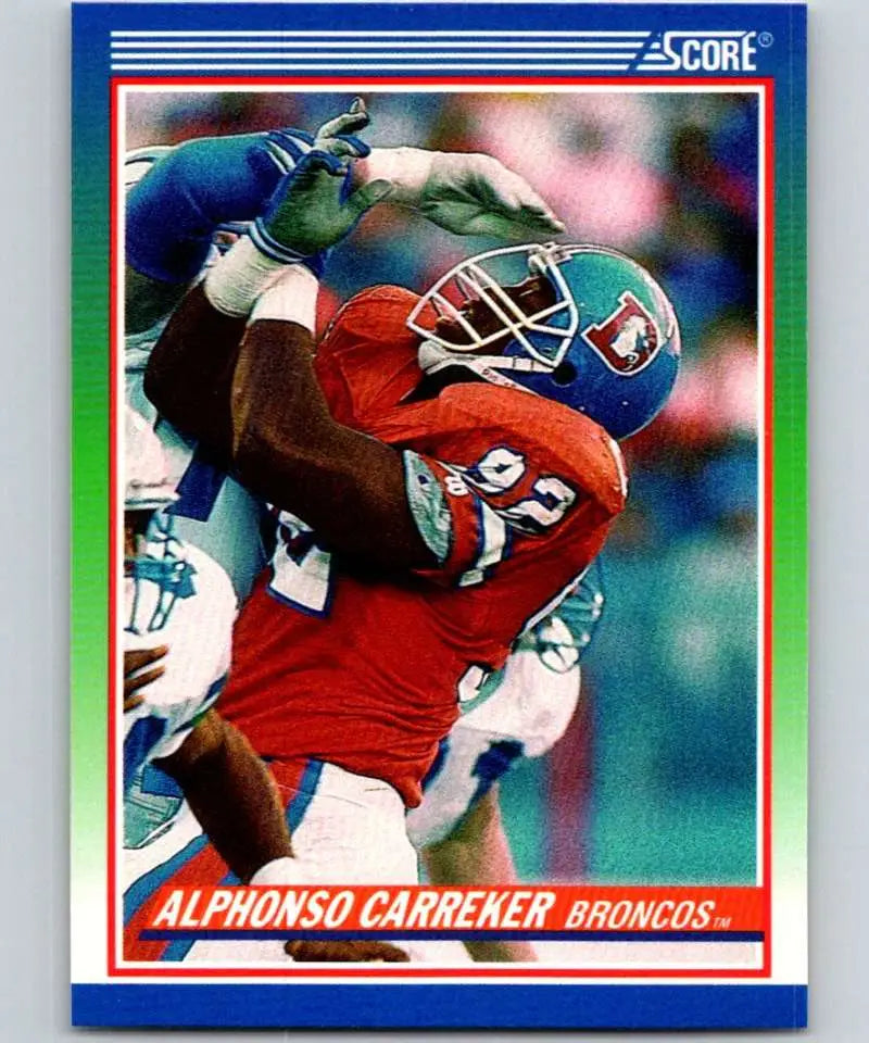 1990 Score #419 Alphonso Carreker NM-MT Denver Broncos Football Card - Football Card Single