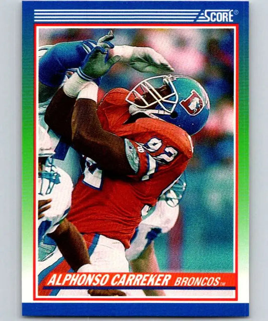1990 Score #419 Alphonso Carreker NM-MT Denver Broncos Football Card