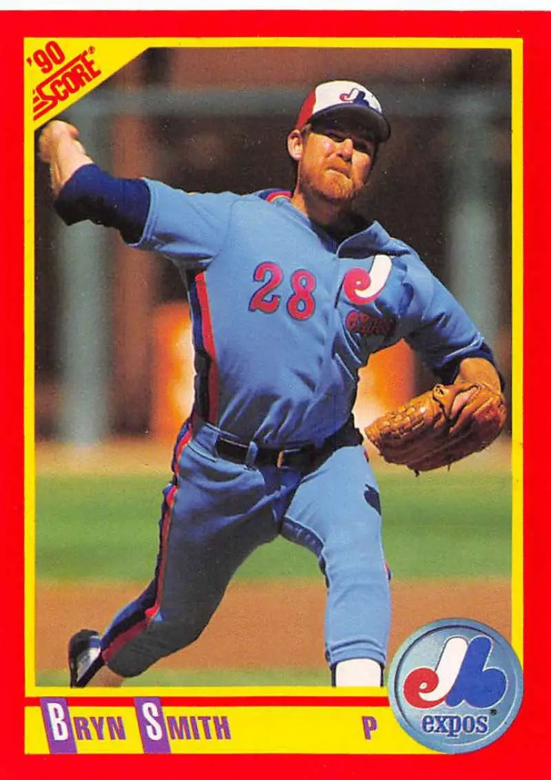 1990 Score #419 Bryn Smith EX Excellent Montreal Expos Baseball Card - Baseball Card Single