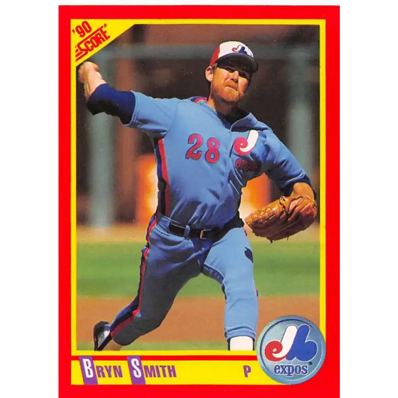 1990 Score #419 Bryn Smith NM-MT Montreal Expos Baseball Card - Baseball Card Single