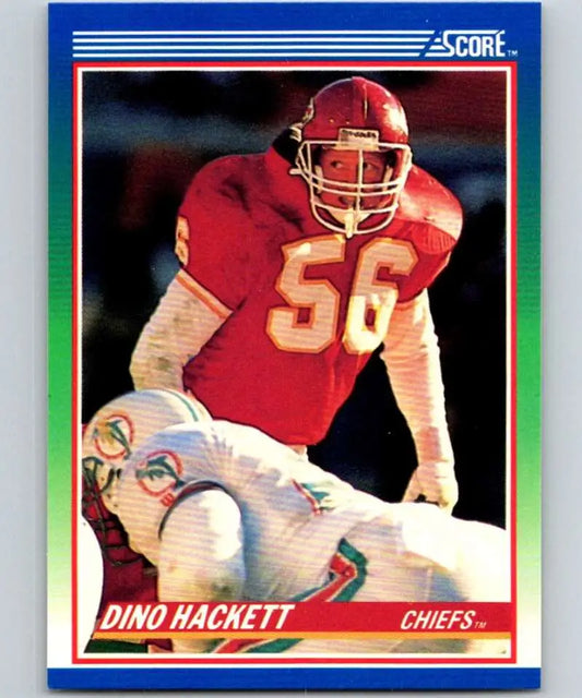 1990 Score #42 Dino Hackett NM-MT Kansas City Chiefs Football Card