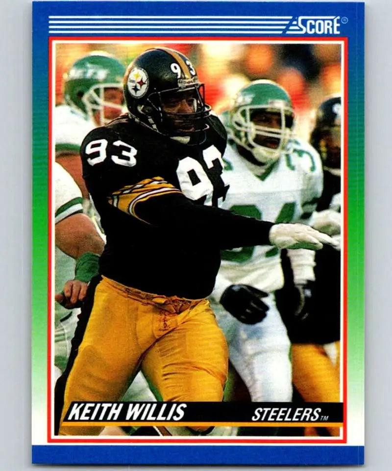 1990 Score #420 Keith Willis NM-MT Pittsburgh Steelers Football Card - Football Card Single