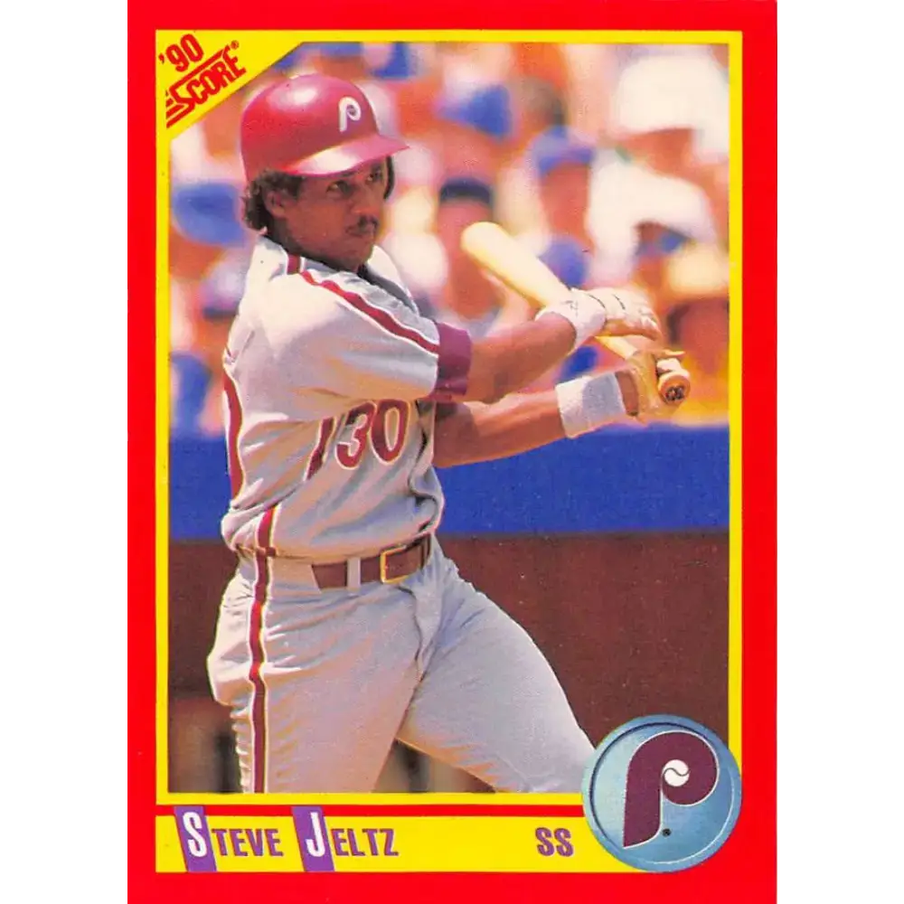 1990 Score #421 Steve Jeltz NM-MT Philadelphia Phillies Baseball Card - Baseball Card Single