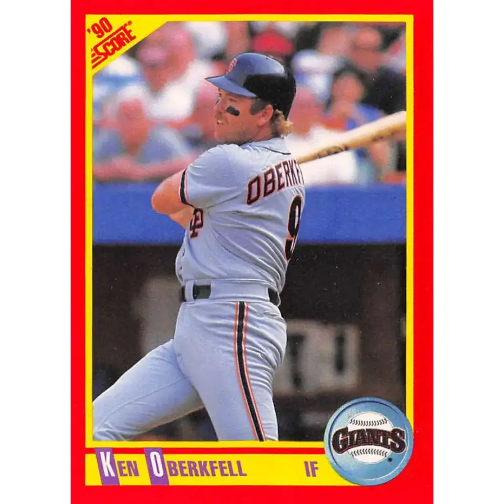1990 Score #422 Ken Oberkfell NM-MT San Francisco Giants Baseball Card - Baseball Card Single