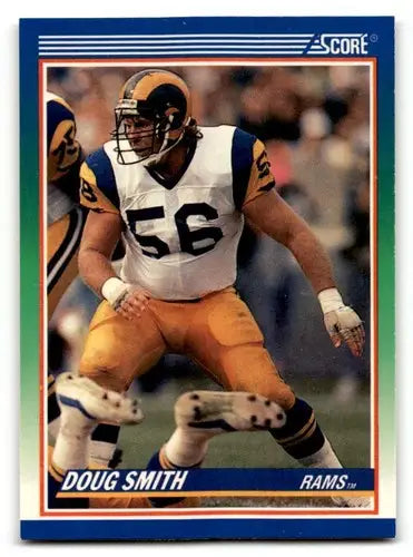 Doug Smith Los Angeles Rams football card from 1990 Score #426, EX/NM condition