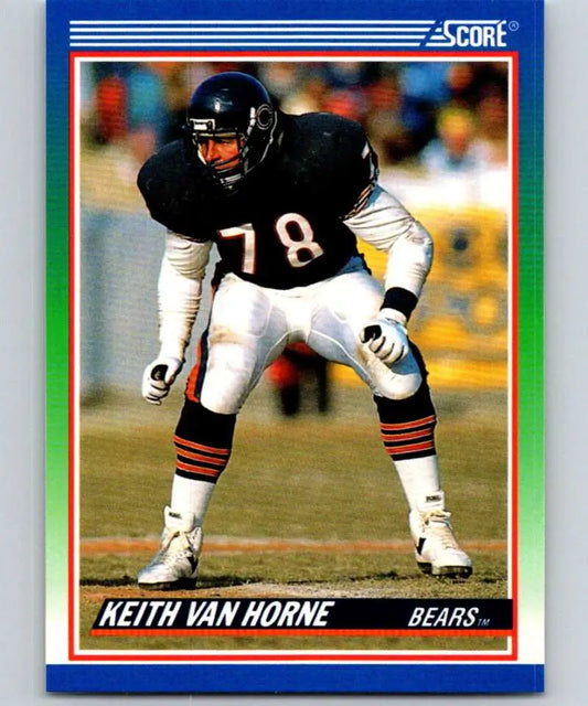 1990 Score #428 Keith Van Horne NM-MT Chicago Bears Football Card