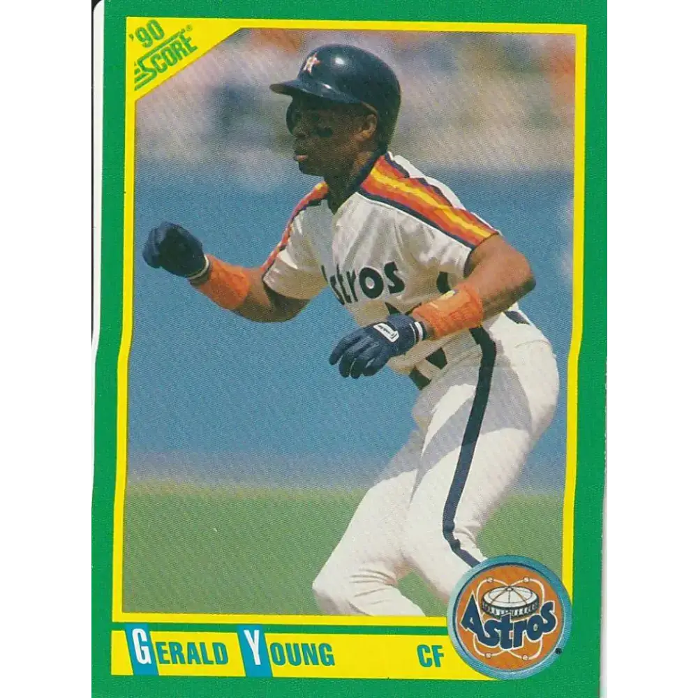 1990 Score #43 Gerald Young NM-MT Houston Astros Baseball Card - Baseball Card Single