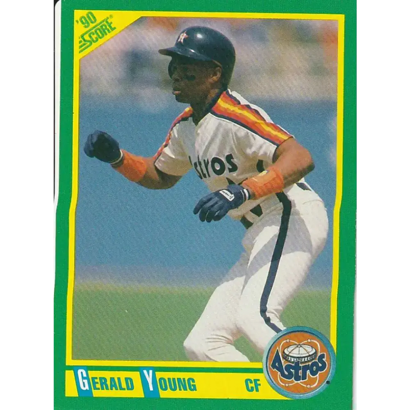 1990 Score #43 Gerald Young NM-MT Houston Astros Baseball Card - Baseball Card Single