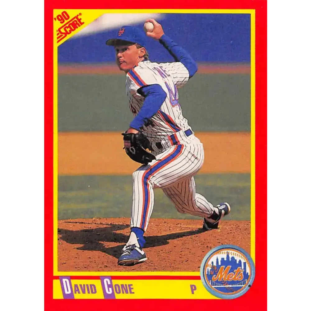1990 Score #430 David Cone NM-MT New York Mets Baseball Card - Baseball Card Single