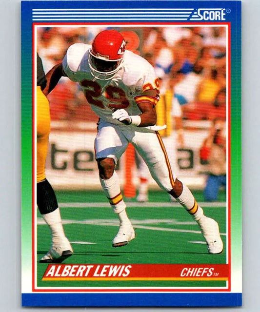 1990 Score #433 Albert Lewis NM-MT Kansas City Chiefs Football Card
