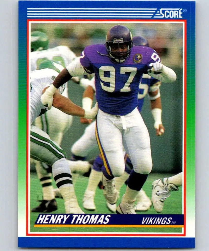 1990 Score #435 Henry Thomas NM-MT Minnesota Vikings Football Card - Football Card Single