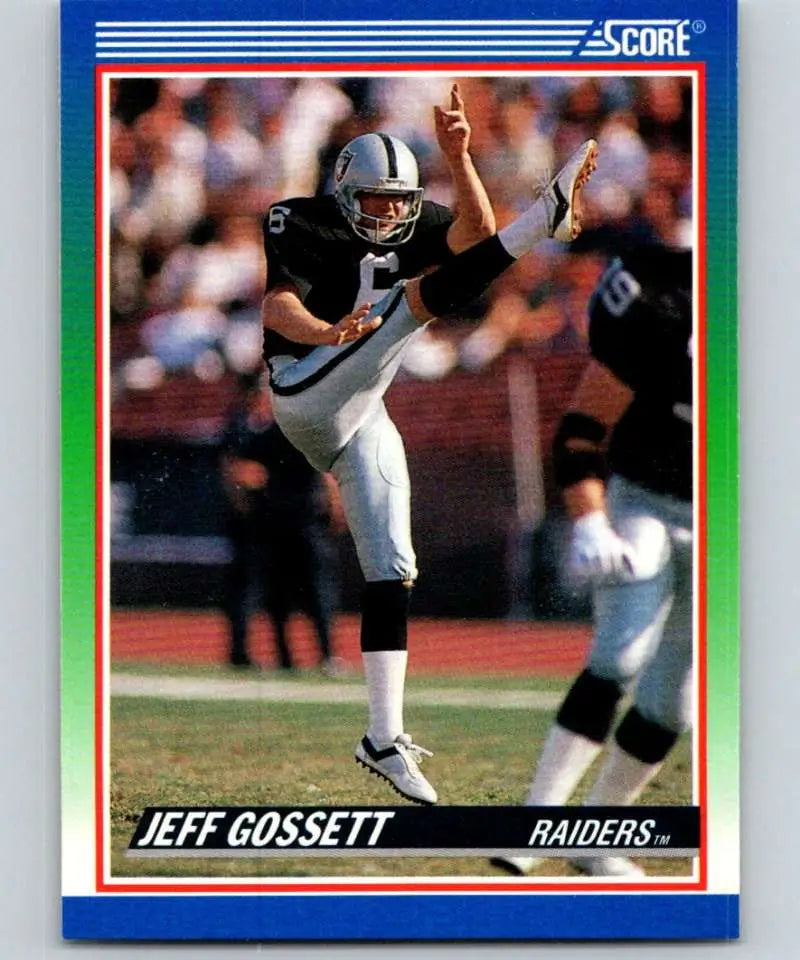 1990 Score #438 Jeff Gossett NM-MT Los Angeles Raiders Football Card - Football Card Single