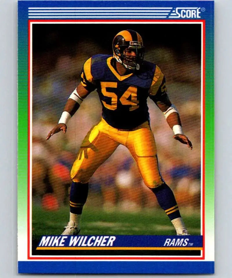 1990 Score #439 Mike Wilcher NM-MT Los Angeles Rams Football Card - Football Card Single