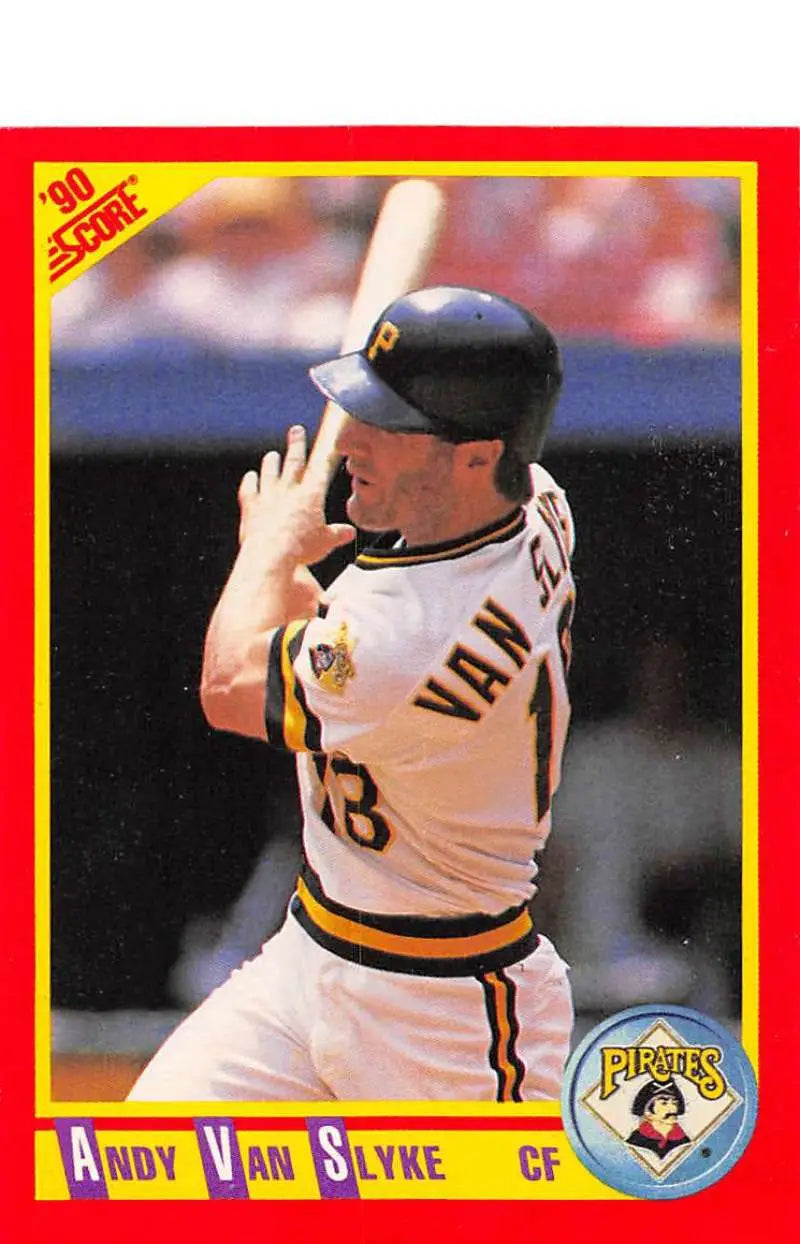 1990 Score #440 Andy Van Slyke EX Excellent Pittsburgh Pirates Baseball Card - Baseball Card Single