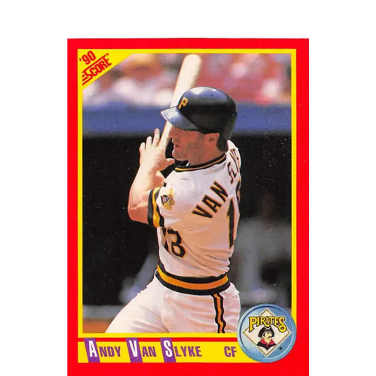 1990 Score #440 Andy Van Slyke NM-MT Pittsburgh Pirates Baseball Card - Baseball Card Single