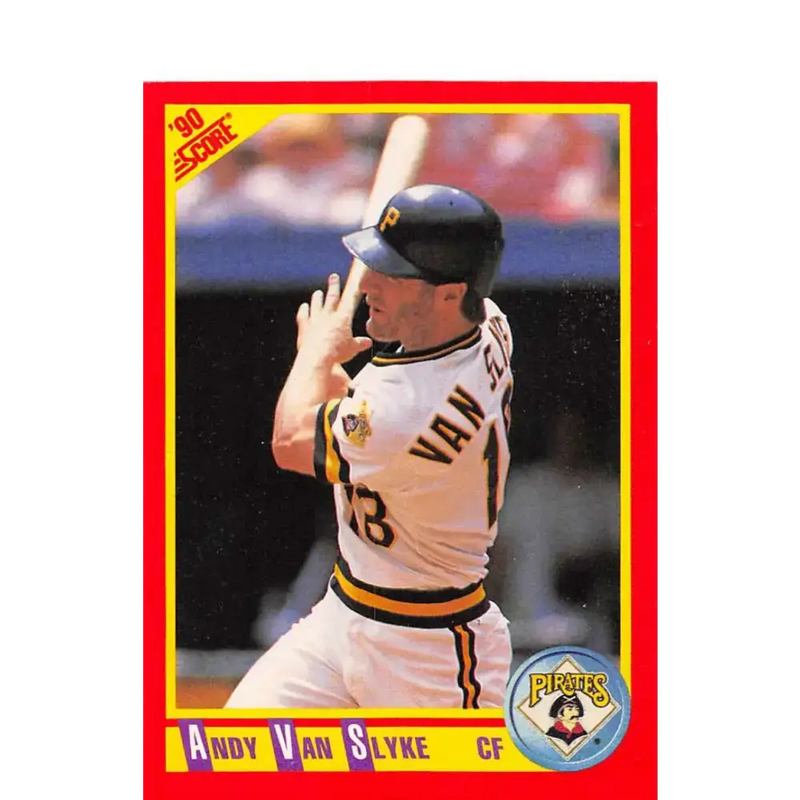 1990 Score #440 Andy Van Slyke NM-MT Pittsburgh Pirates Baseball Card - Baseball Card Single