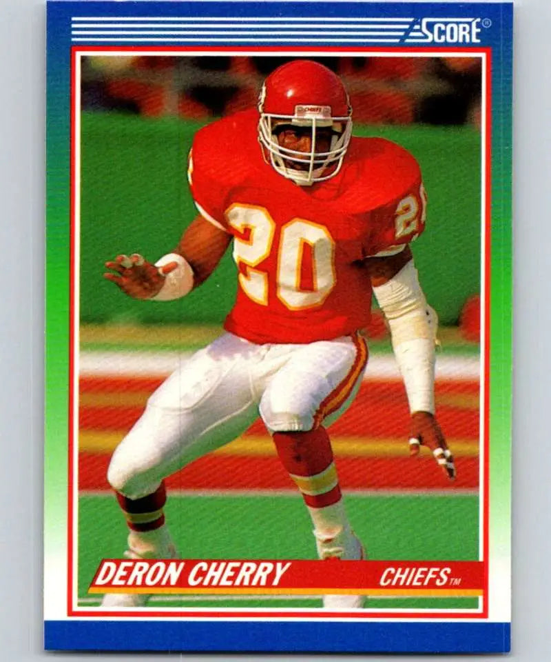 1990 Score #440 Deron Cherry NM-MT Kansas City Chiefs Football Card - Football Card Single