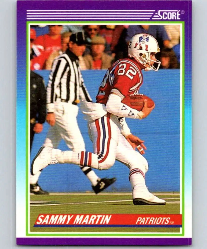 1990 Score #444 Sammy Martin NM-MT New England Patriots Football Card - Football Card Single