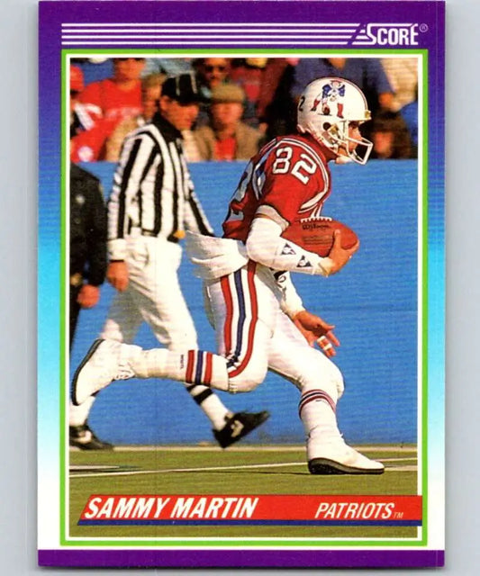 1990 Score #444 Sammy Martin NM-MT New England Patriots Football Card - Football Card Single