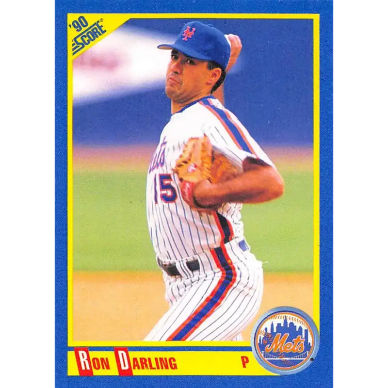 1990 Score #446 Ron Darling NM-MT New York Mets Baseball Card - Baseball Card Single